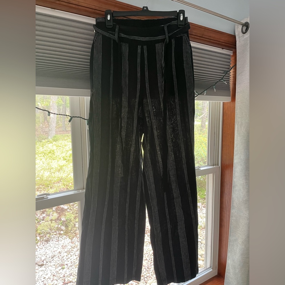 A New Day Black Linen Pants. Women's Size S